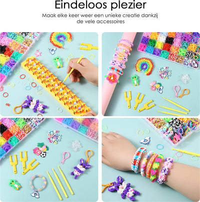 Behave Loom Bands Starterpakket - 38 Kleuren & Accessoires