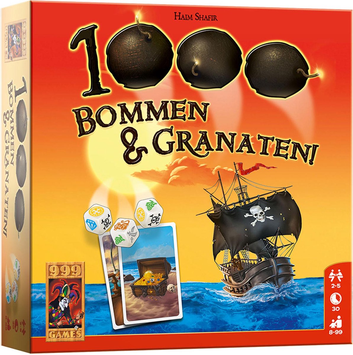 999 Games 1000 Bombes en Granaten Dobbelspel