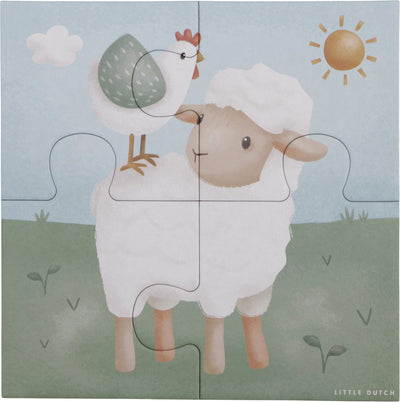 Little Dutch - 4-in-1 Puzzel Little Farm FSC