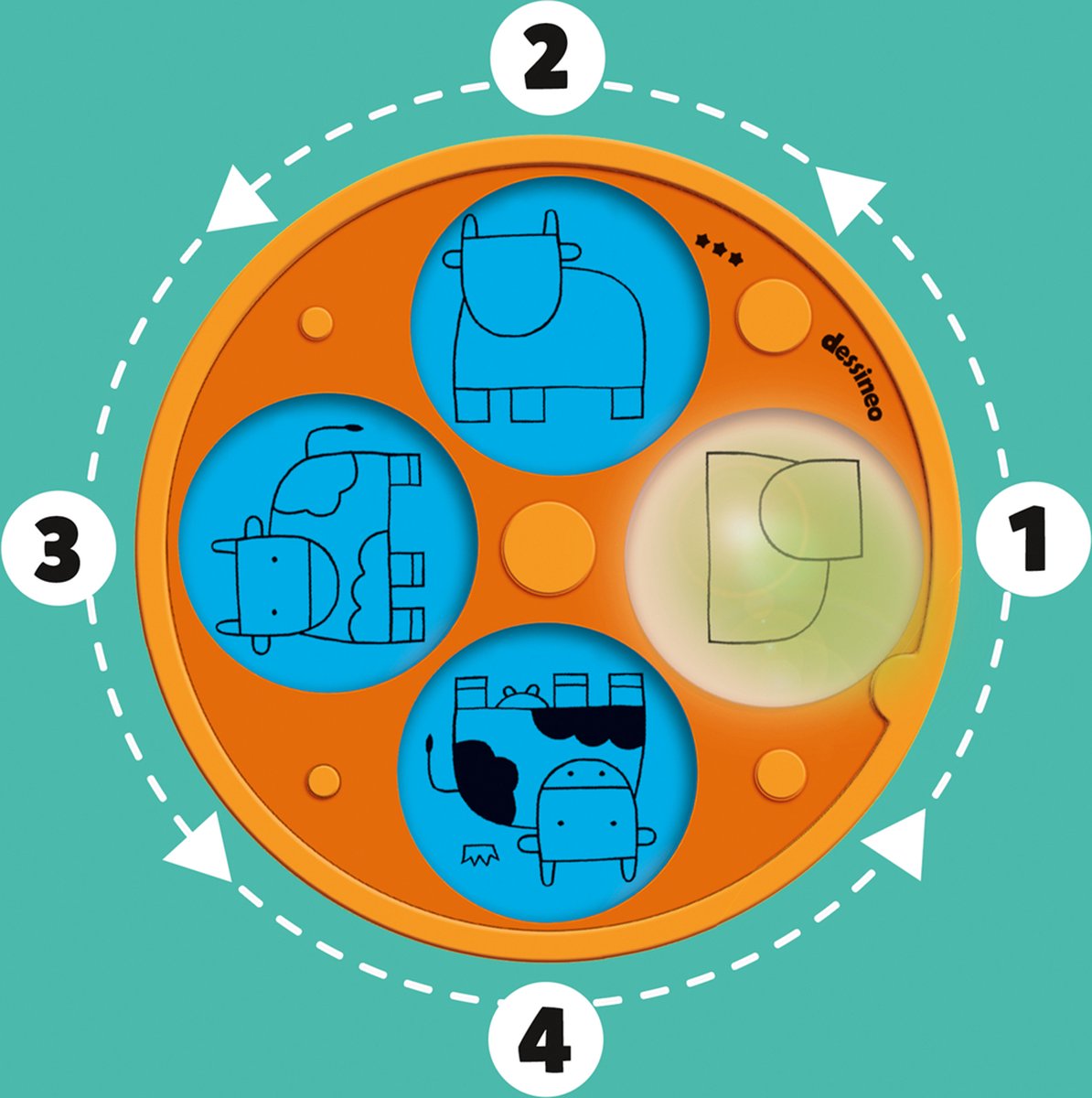 Jumbo Dessineo Leren Tekenen Set voor Kinderen vanaf 4 jaar
