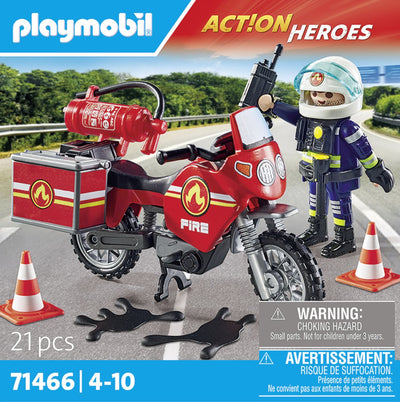 PLAYMOBIL Actiehelden Brandweer bij Ongeval - 71466