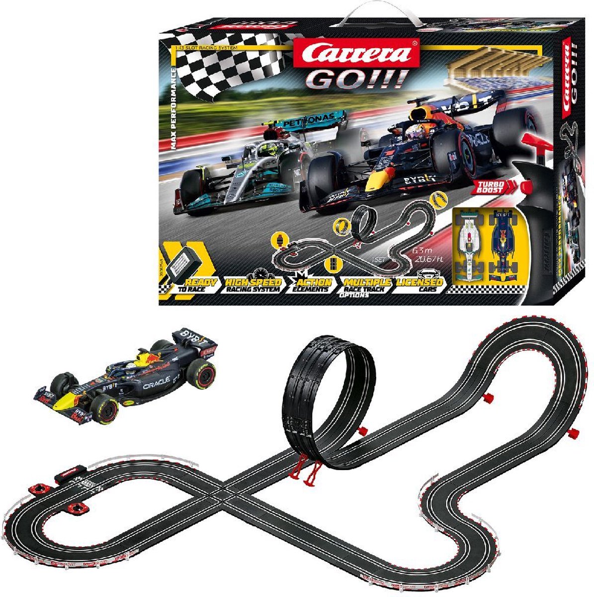 Carrera GO!!! Max Performance Racebaan Set