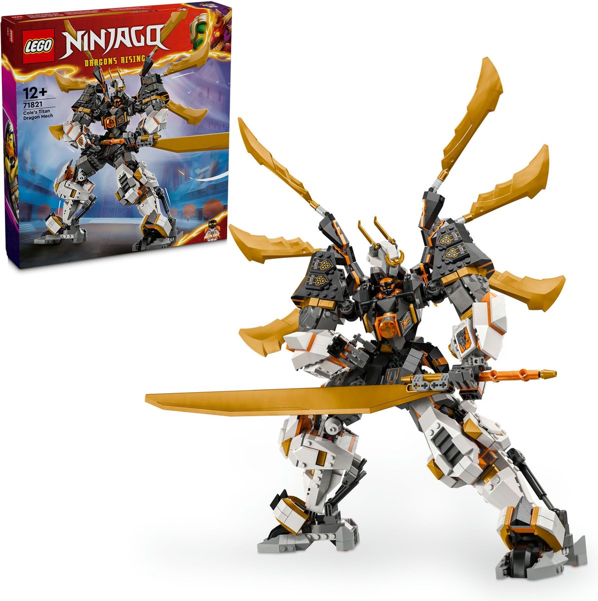 LEGO NINJAGO Cole's Reusachtige Drakenrobot - 71821