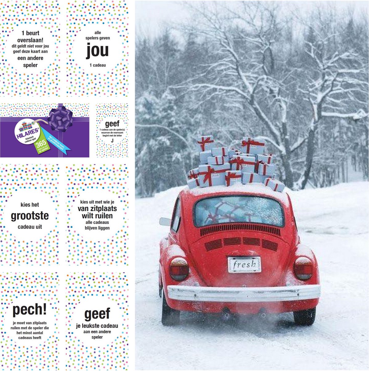 HILARES Hilarisch Familiespel voor Kerst en Sinterklaas