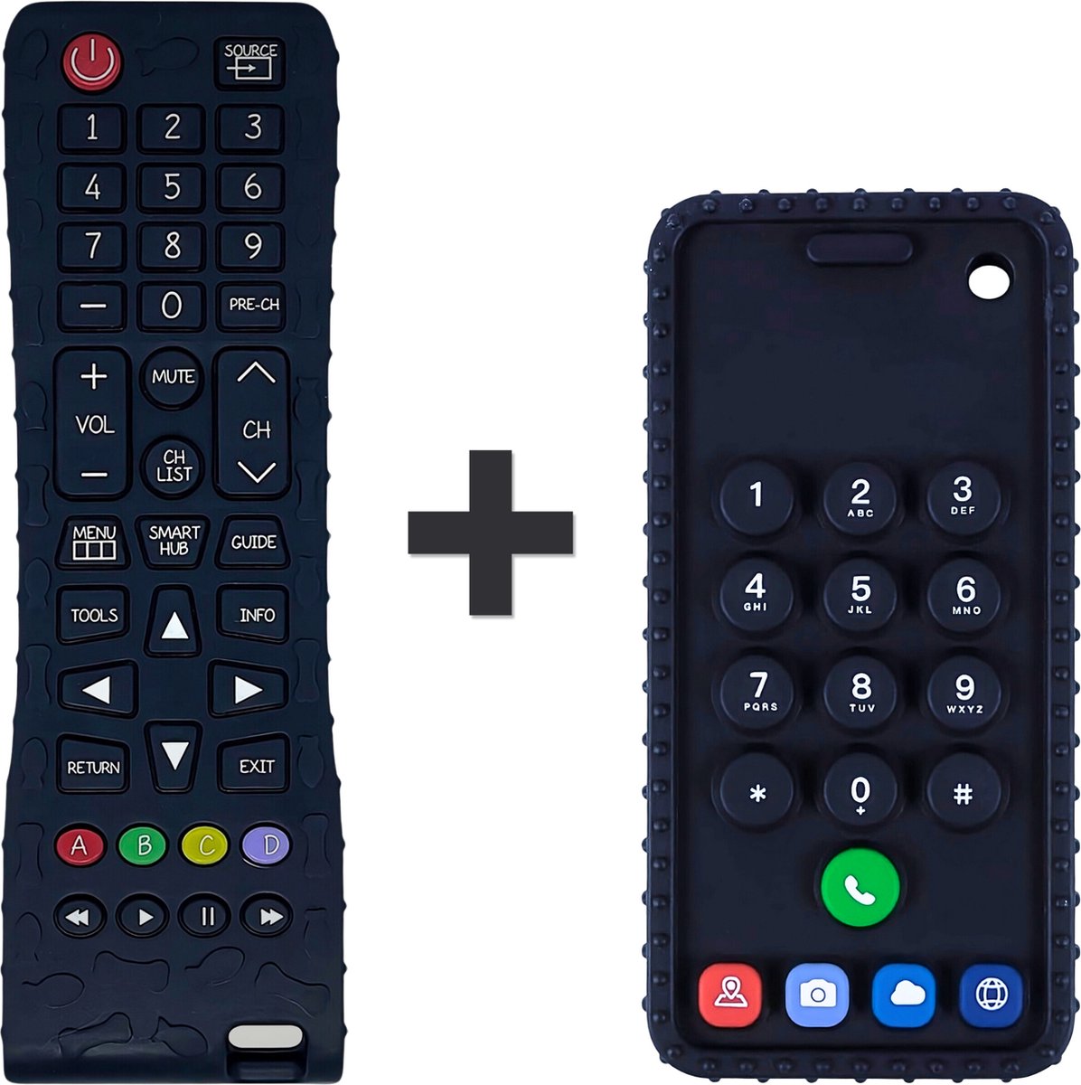 Broemba Baby Telefoon & Afstandsbediening - Bijtringen Siliconen