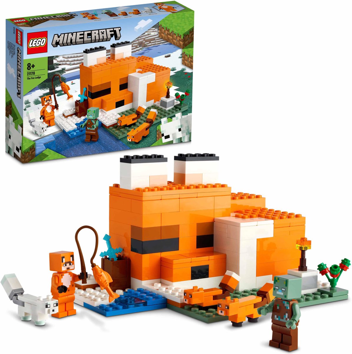 LEGO Minecraft Het Vosjeshuis Bouwspeelset - 21178