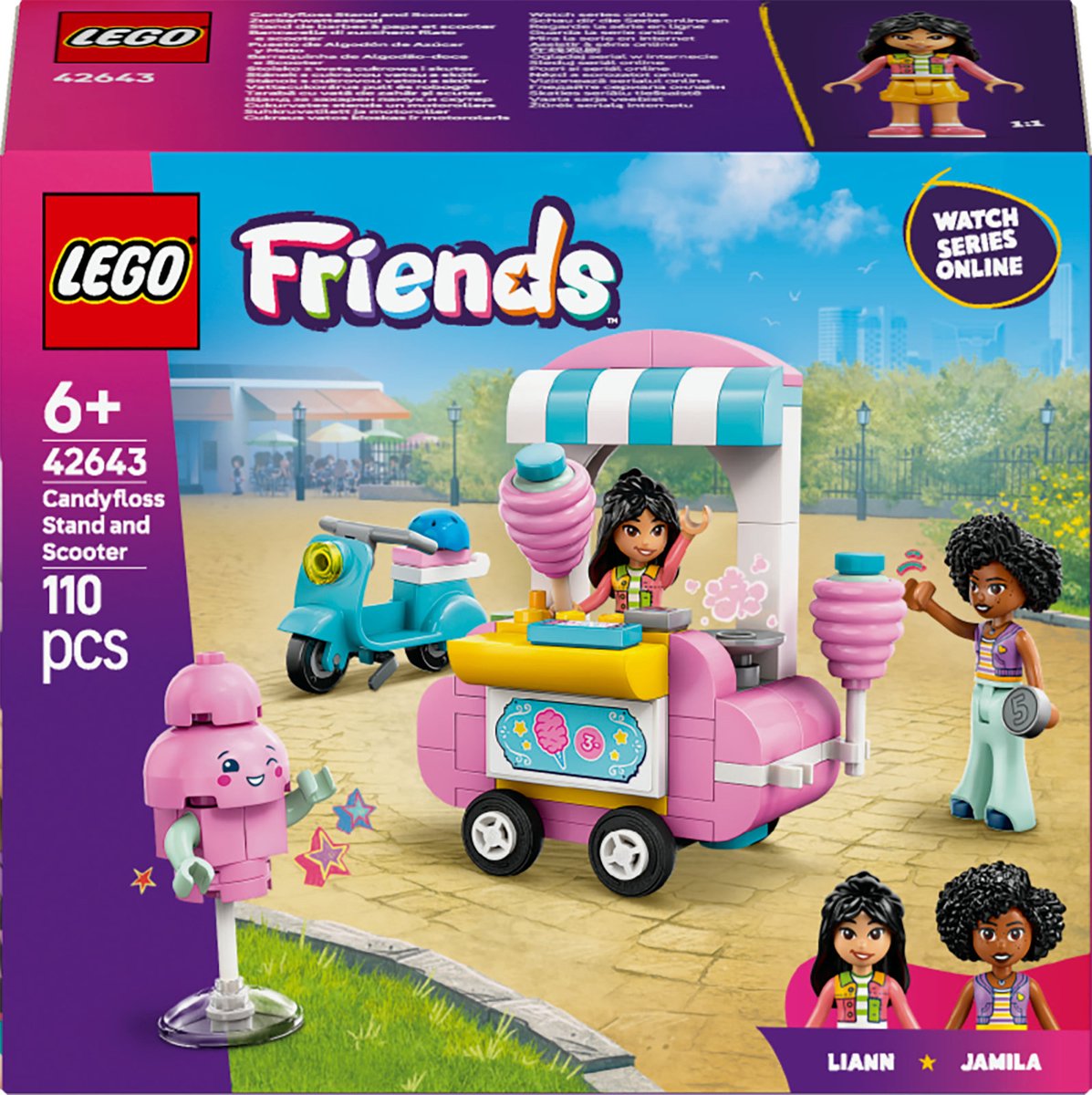 LEGO Friends Snoepkraam met Suikerspin & Scooter - 42643