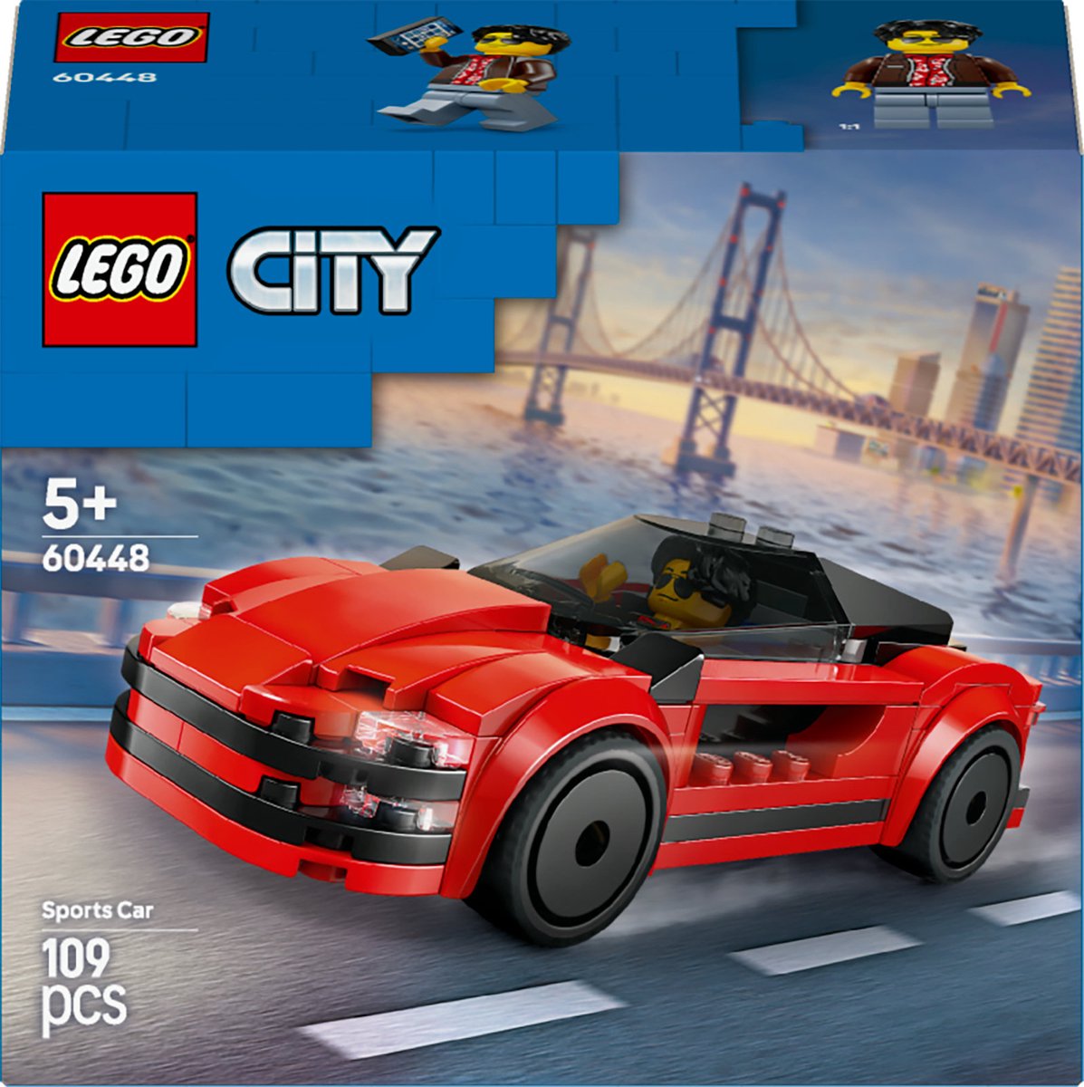 LEGO City Rode Sportwagen Superauto - 60448