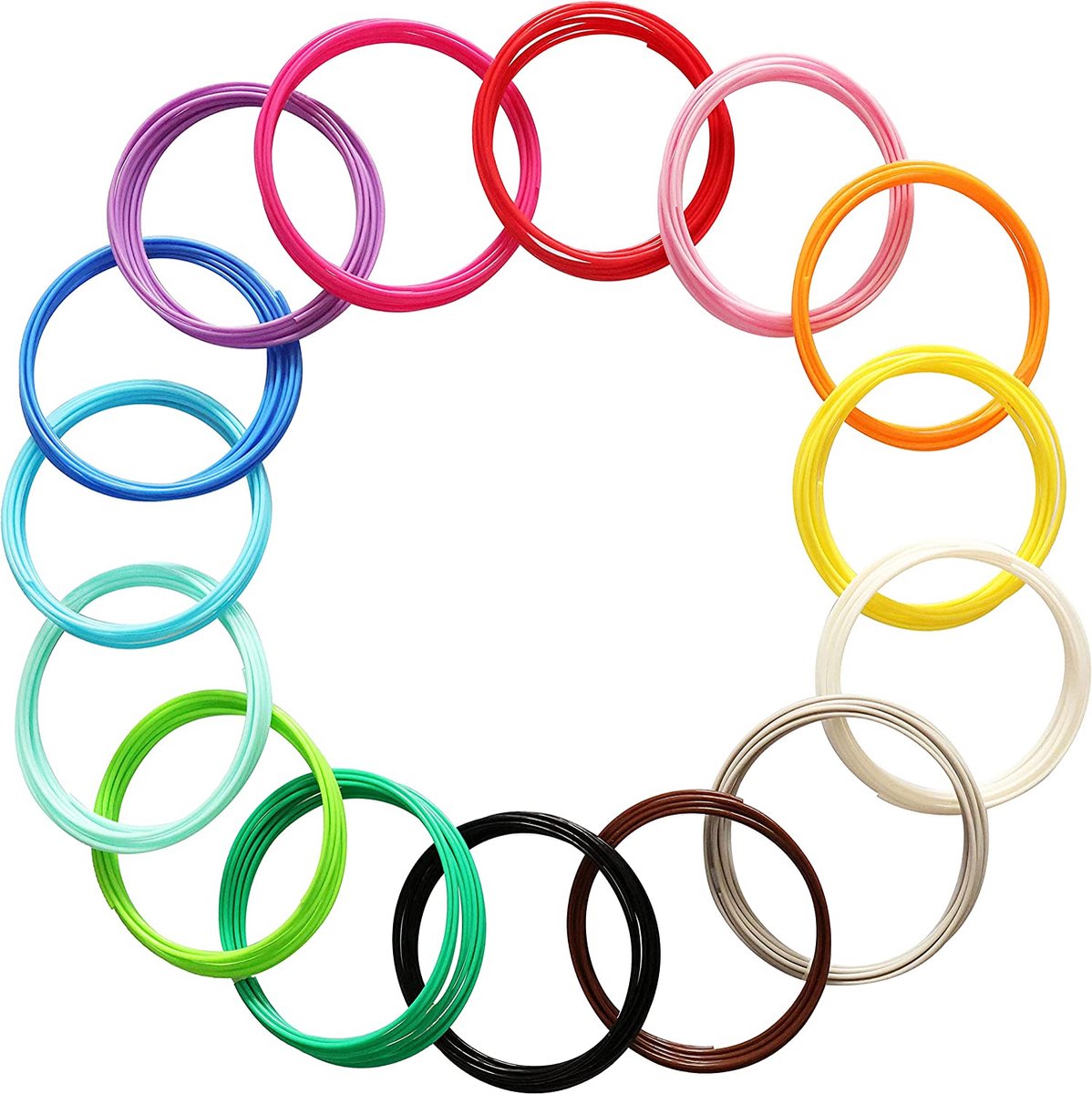 Fits4Kids 3D Pen Filament PLA - 20 Kleuren - 1,75 mm - 100m