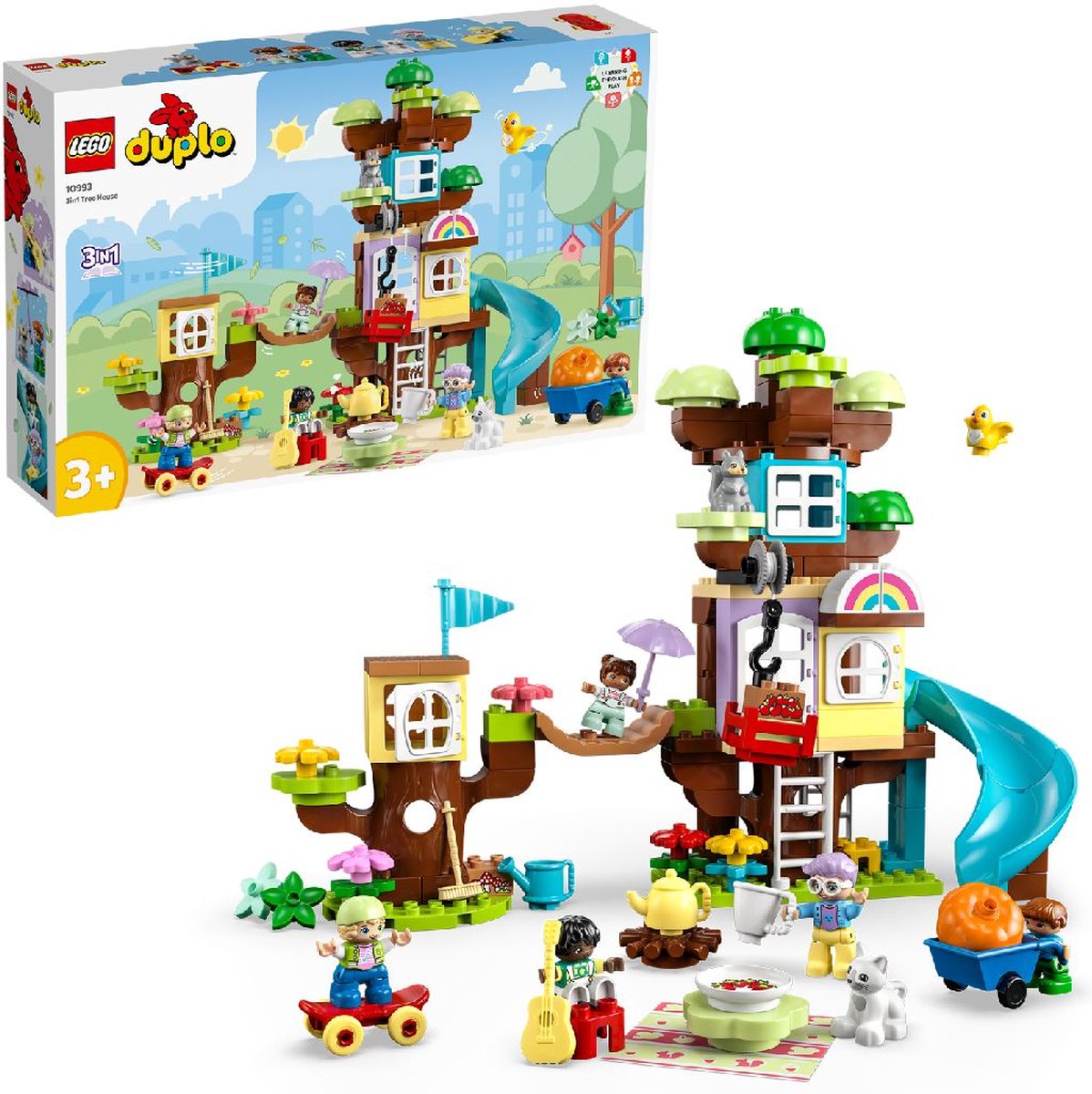 LEGO DUPLO 3in1 Boomhut Speelset voor Peuters - 10993