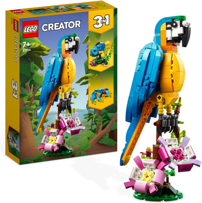 LEGO Creator 3in1 Exotische Papegaai en Meer - 31136
