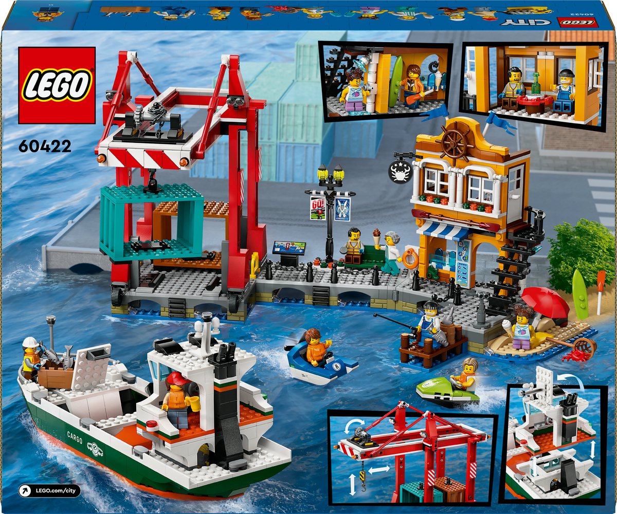 LEGO City Haven met Speelgoedvracht - 60422