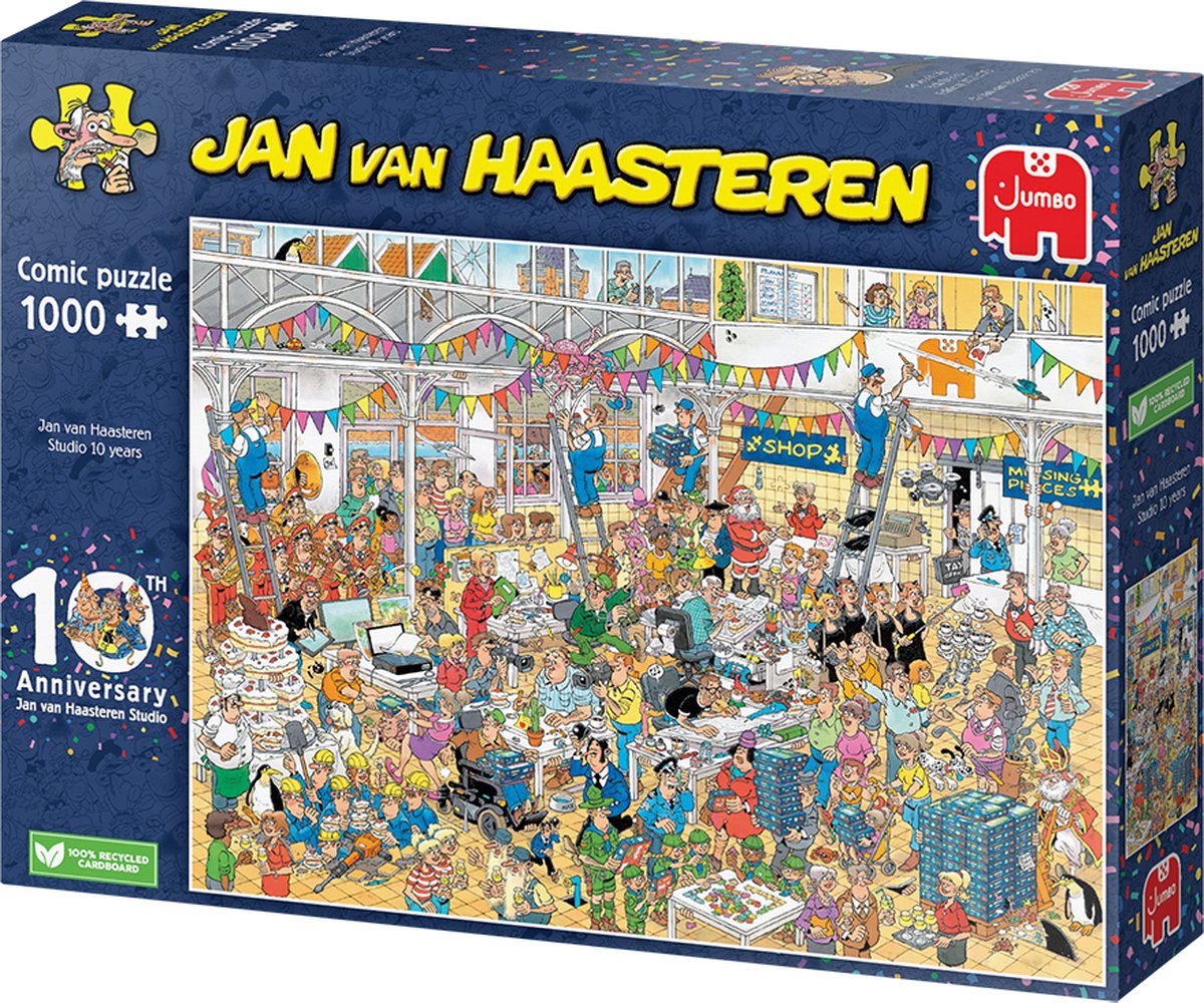 Jan van Haasteren Puzzel 1000 Stukjes - 10 Jaar Jubileum