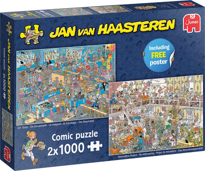 Jan van Haasteren - Doe Het Zelf Fiasco - Puzzel 2x1000 Stukjes