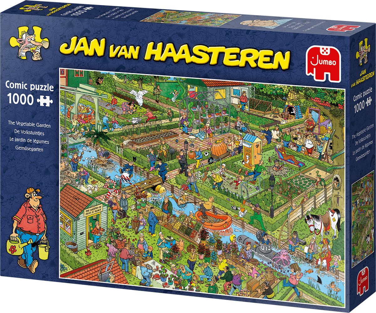 Jan van Haasteren Puzzel 1000 Stukjes - De Groentetuin