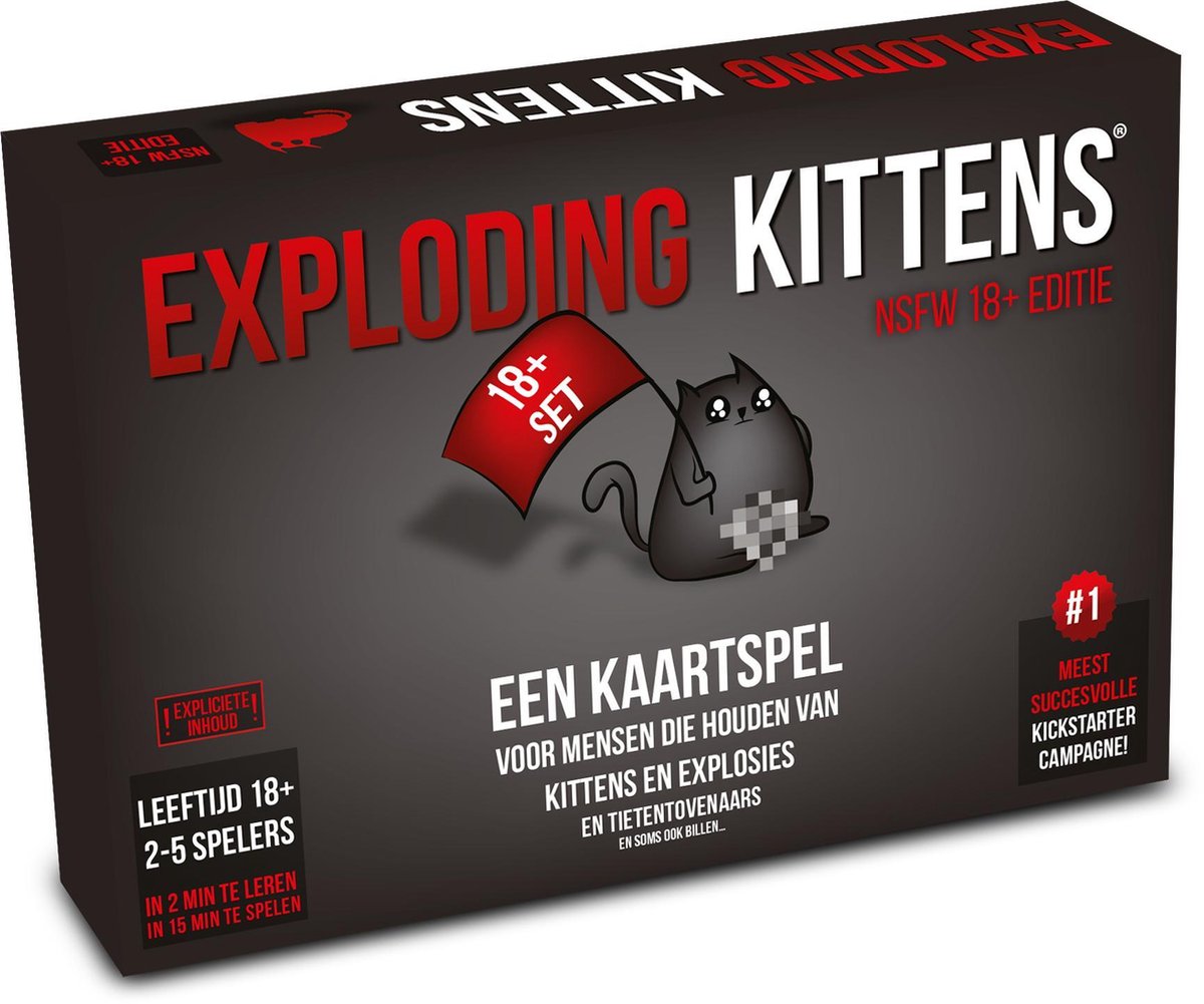 Exploding Kittens NSFW Kaartspel - Nederlandse Édition