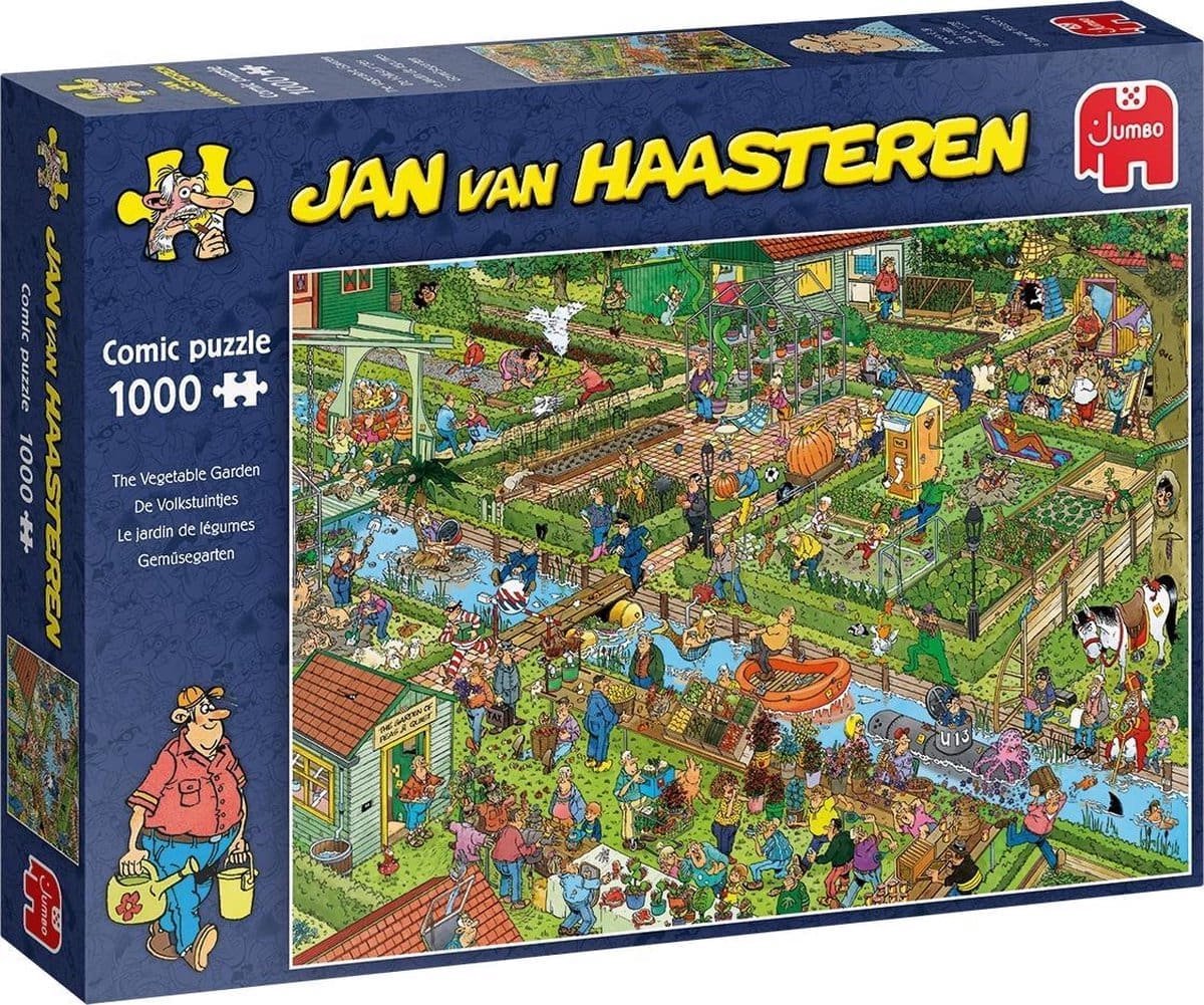 Jan van Haasteren Puzzel 1000 Stukjes - De Groentetuin