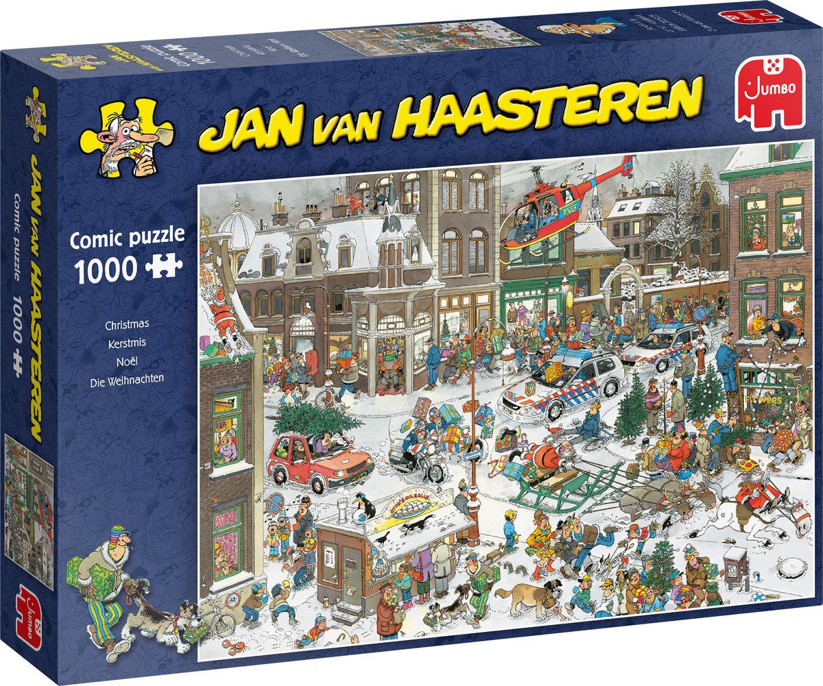 Jan van Haasteren Puzzel 1000 Stukjes - Kerstmis in Chaos