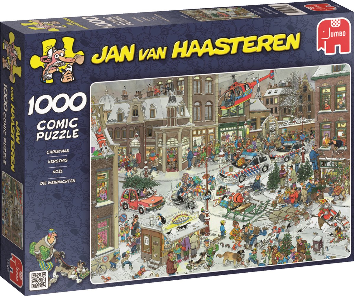 Jan van Haasteren Puzzel 1000 Stukjes - Kerstmis in Chaos