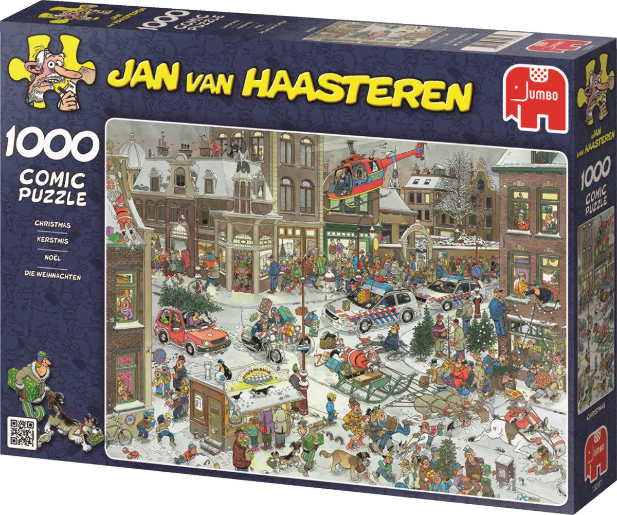 Jan van Haasteren Puzzel 1000 Stukjes - Kerstmis in Chaos
