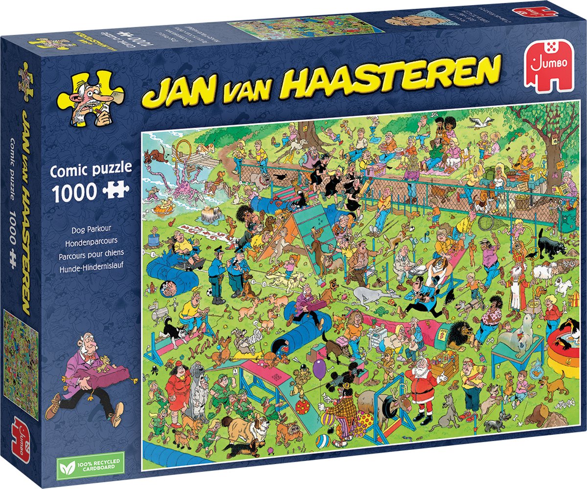 Jan van Haasteren - Hondenroute Puzzel 1000 Stukjes