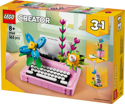 LEGO Creator 3in1 Typemachine met Bloemen - 31169