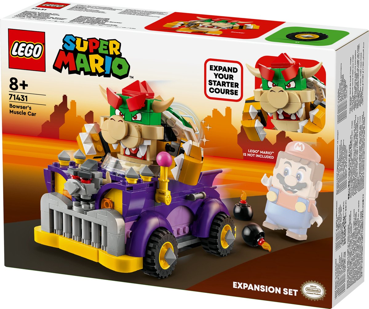 LEGO Super Mario Uitbreidingsset: Bowser's Auto - 71431