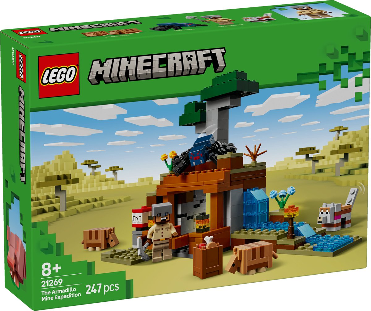 LEGO Minecraft Mijnavontuur met Tatou's - 21269
