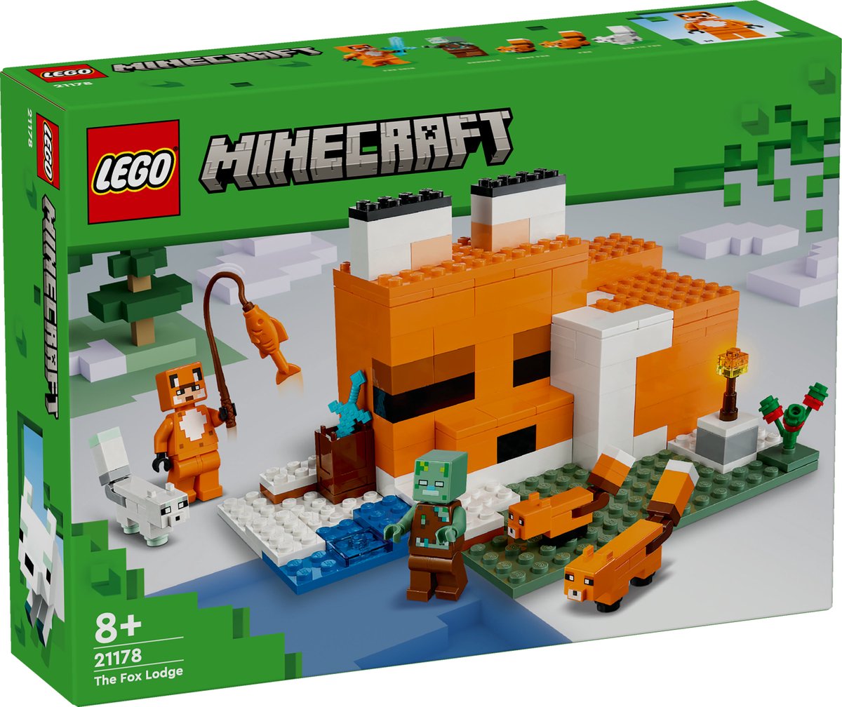 LEGO Minecraft Het Vosjeshuis Bouwspeelset - 21178