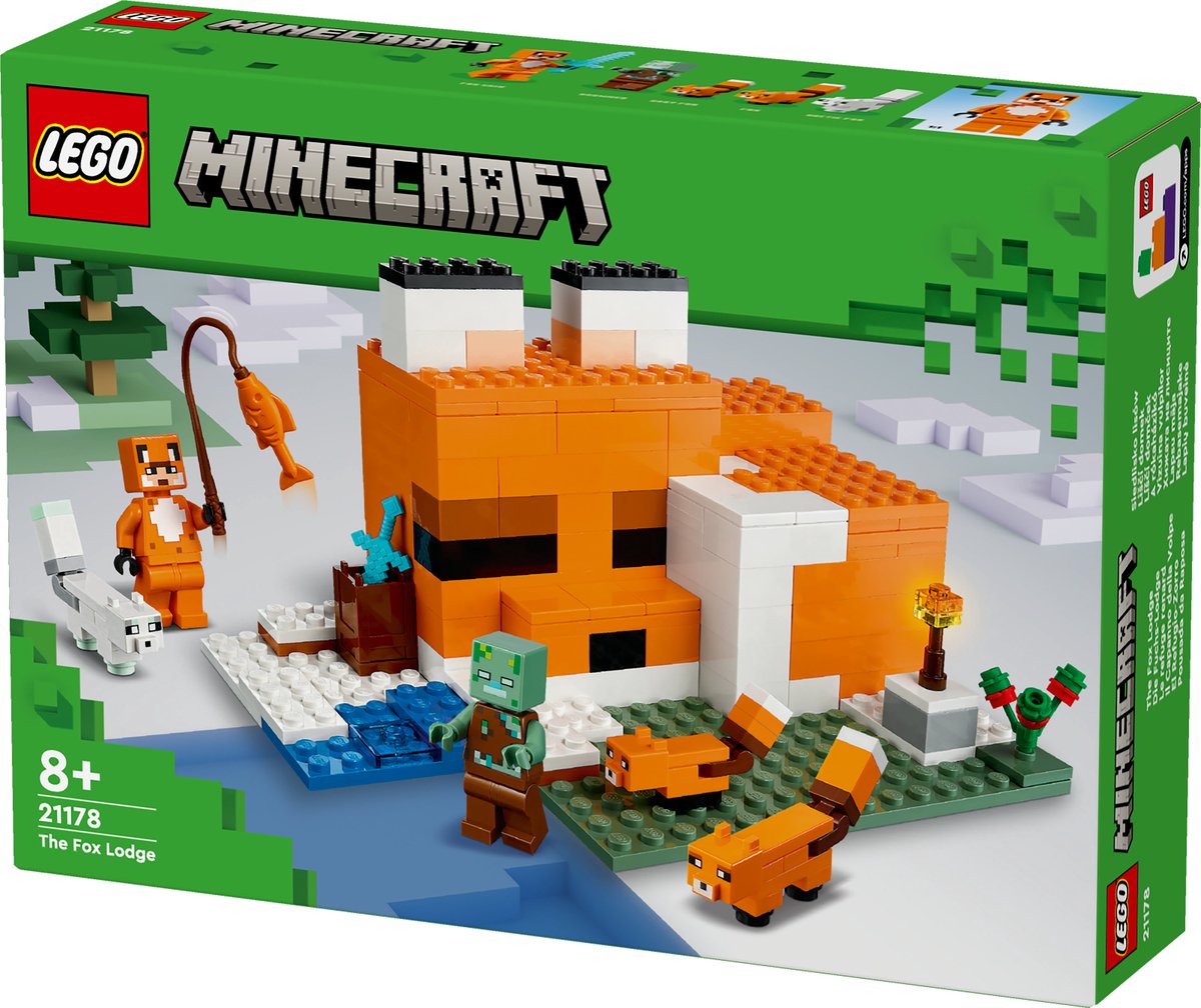 LEGO Minecraft Het Vosjeshuis Bouwspeelset - 21178