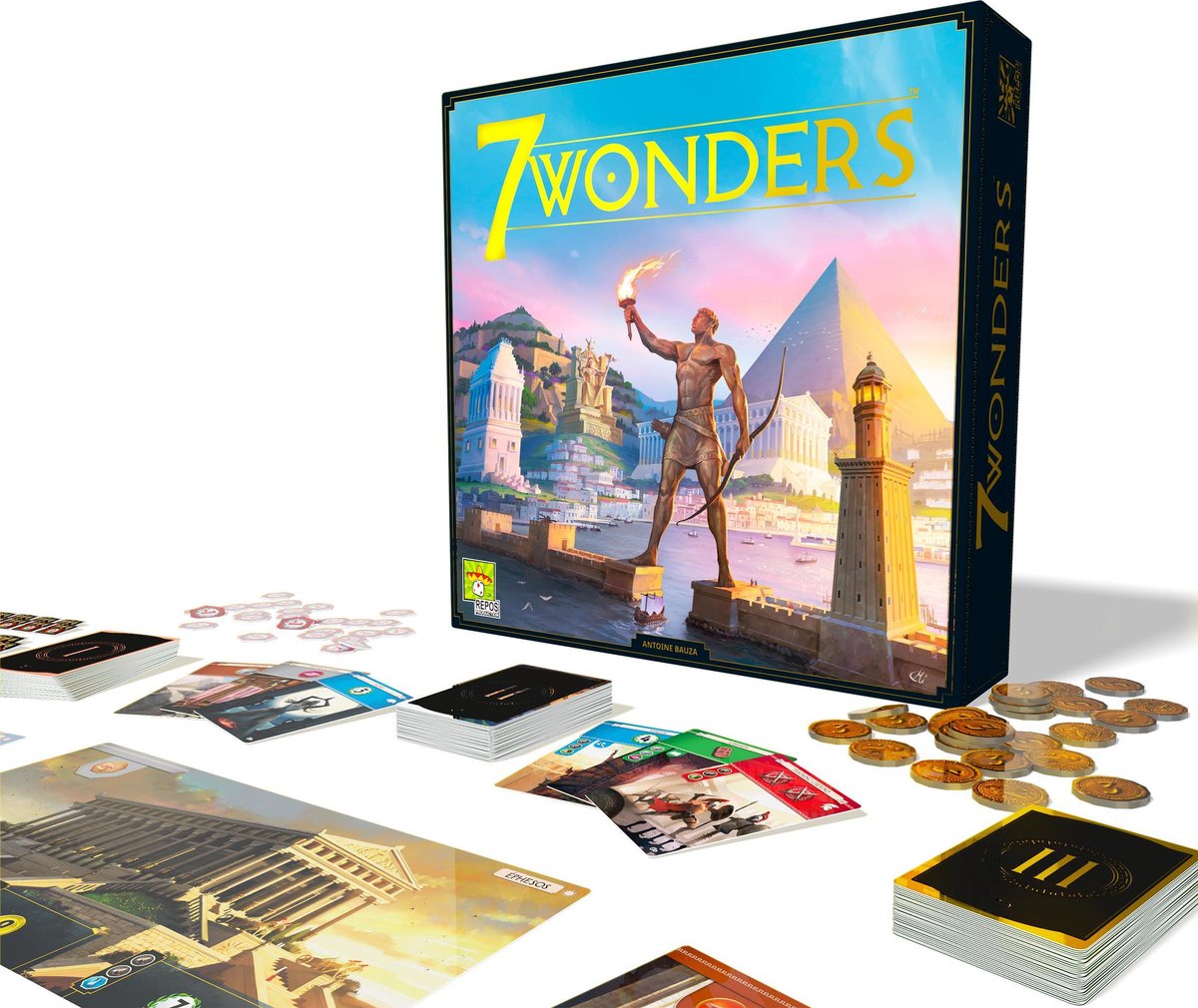 Repos Production 7 Wonders Nieuwe Editie Bordspel