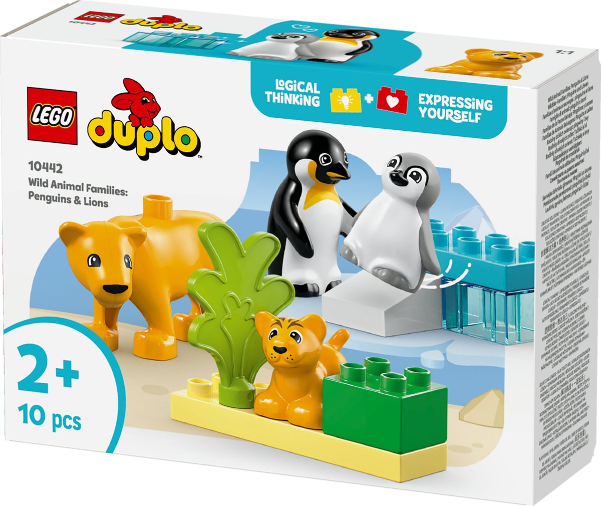 LEGO DUPLO Dierenfamilies: Pinguïns en Leeuwen - 10442