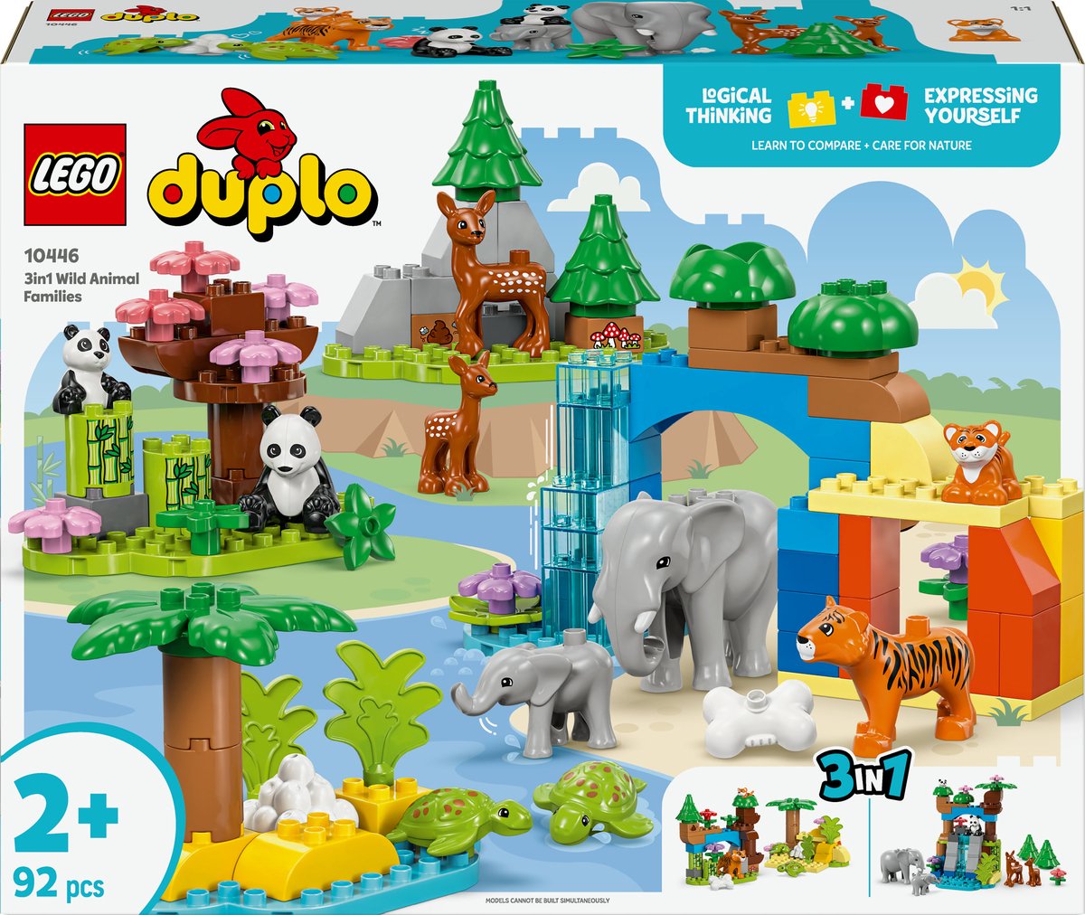 LEGO DUPLO City 3-in-1 Wilde Dierenfamilies - 10446