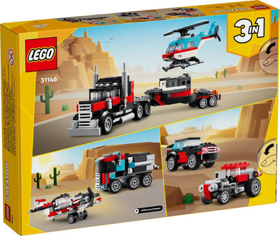 LEGO Creator 3in1 Vrachtwagen met Helikopter - 31146