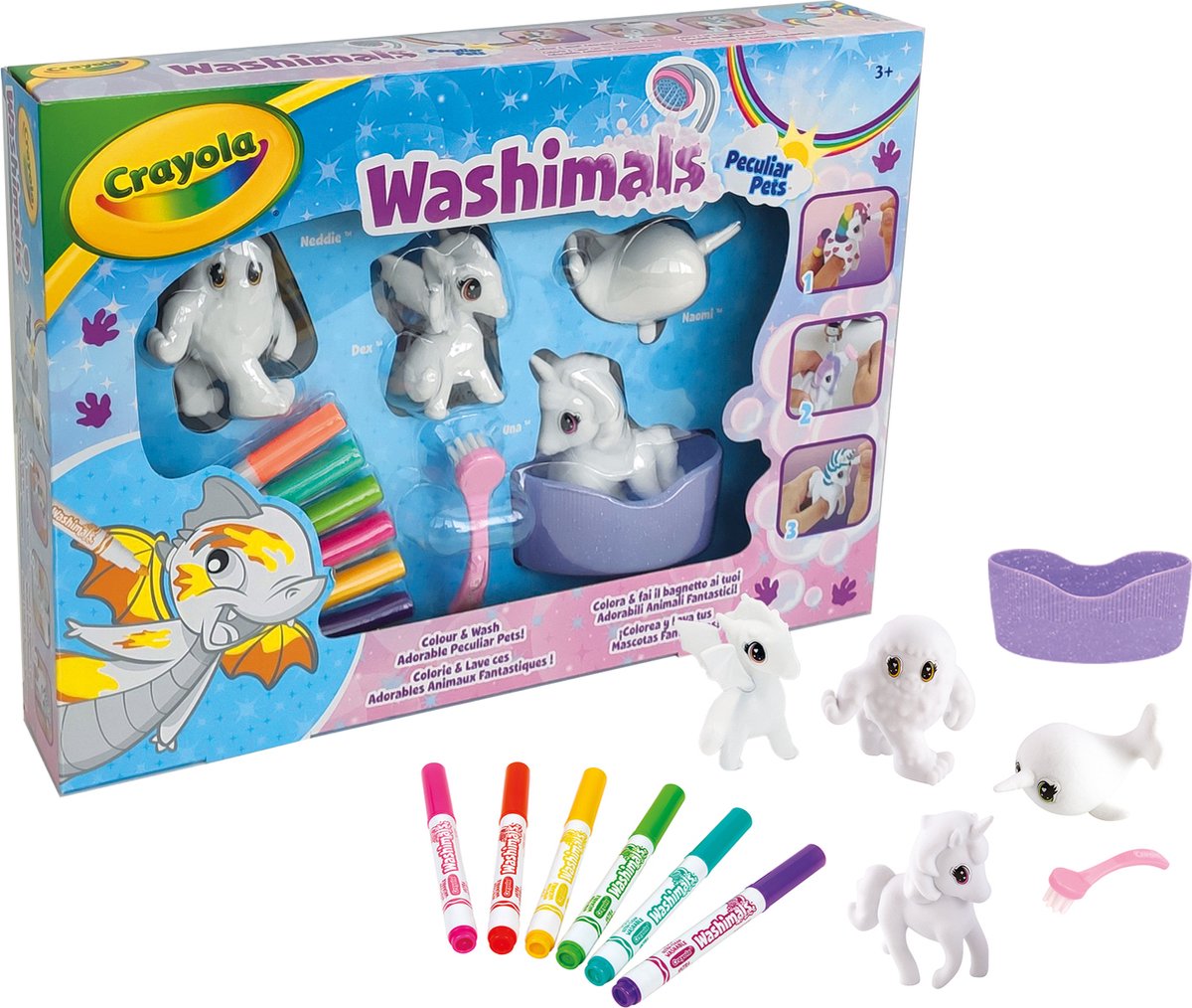 Crayola Washimals Fantasie Dieren Speelset