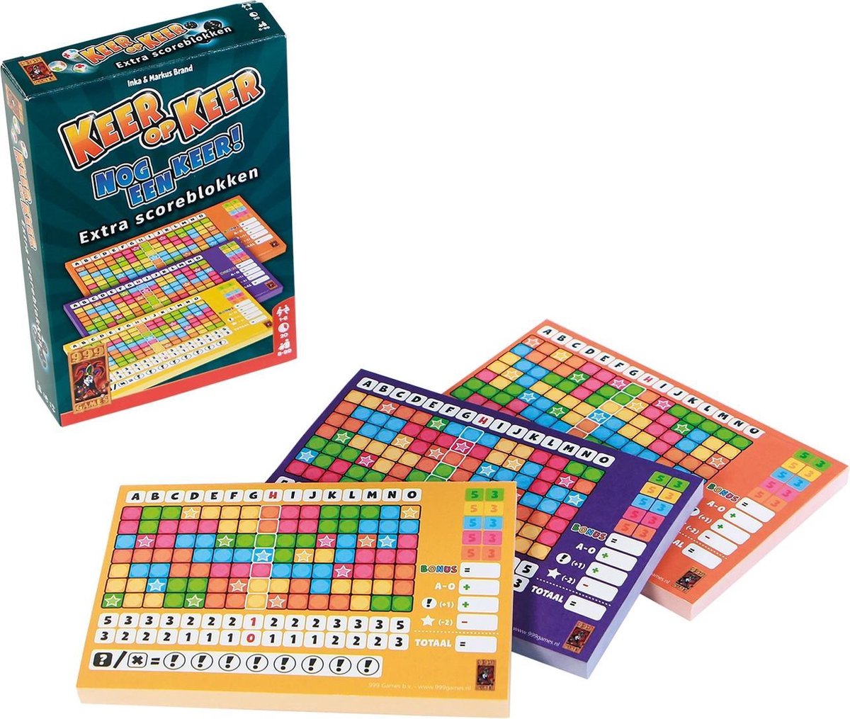 999 Games Keer op Keer Scoreblokken Set Niveau 2, 3 & 4
