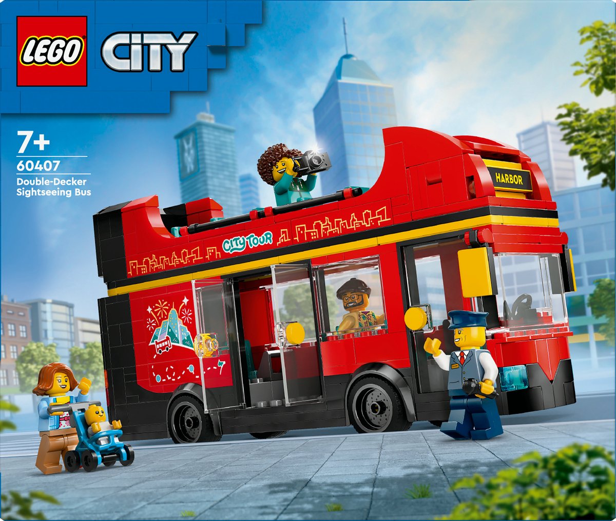 LEGO City Rode Dubbeldekker Toeristenbus - 60407