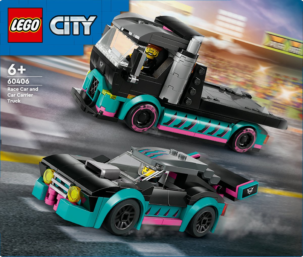 LEGO City Racewagen en Transportvrachtwagen - 60406