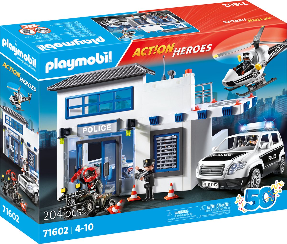 PLAYMOBIL Politiebureau met Voertuigen - 71602