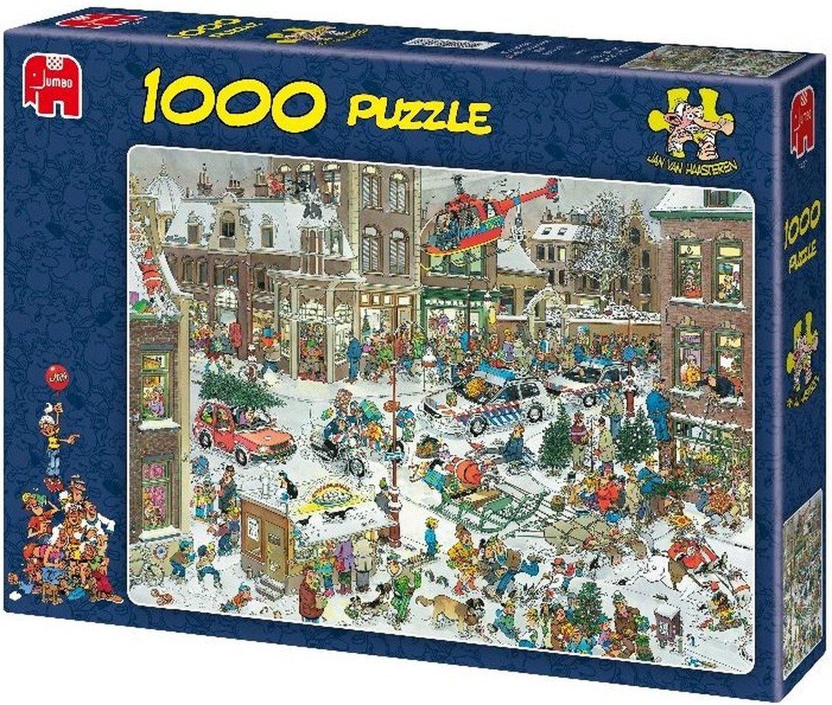 Jan van Haasteren Puzzel 1000 Stukjes - Kerstmis in Chaos