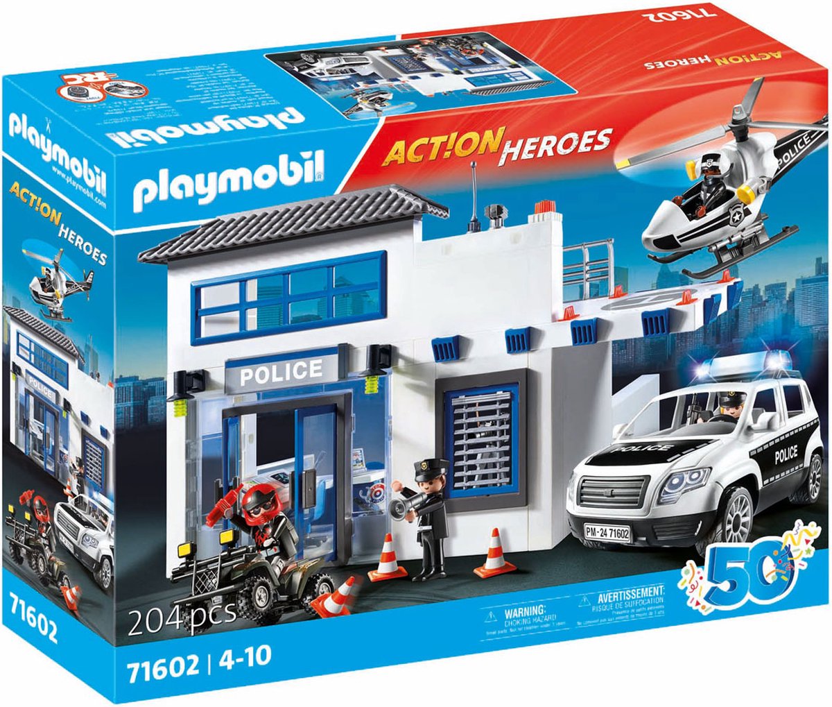 PLAYMOBIL Politiebureau met Voertuigen - 71602
