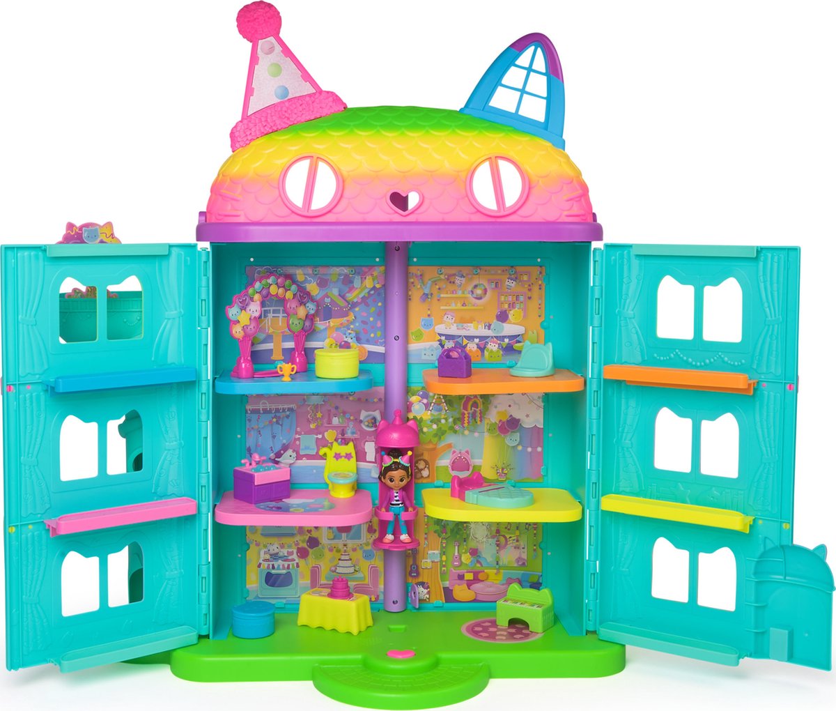 Gabby's Poppenhuis Feesthuis met Figuren en Geluiden - 60 cm