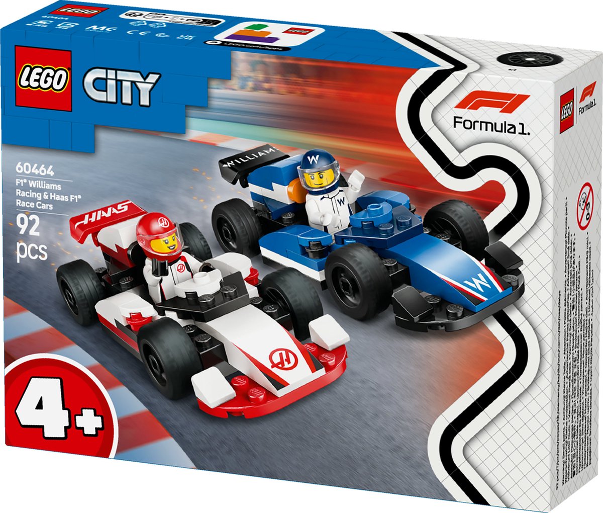 LEGO City F1 Williams & Haas Racewagens - 60464
