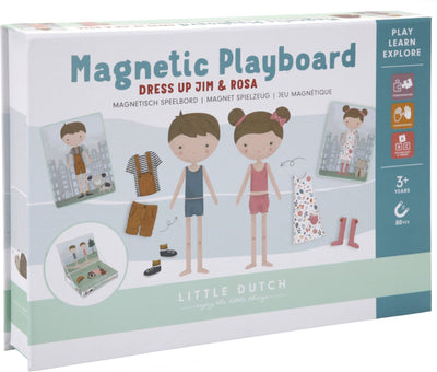 Little Dutch Magnetisch Speelbord Jim en Rosa Figuren Set