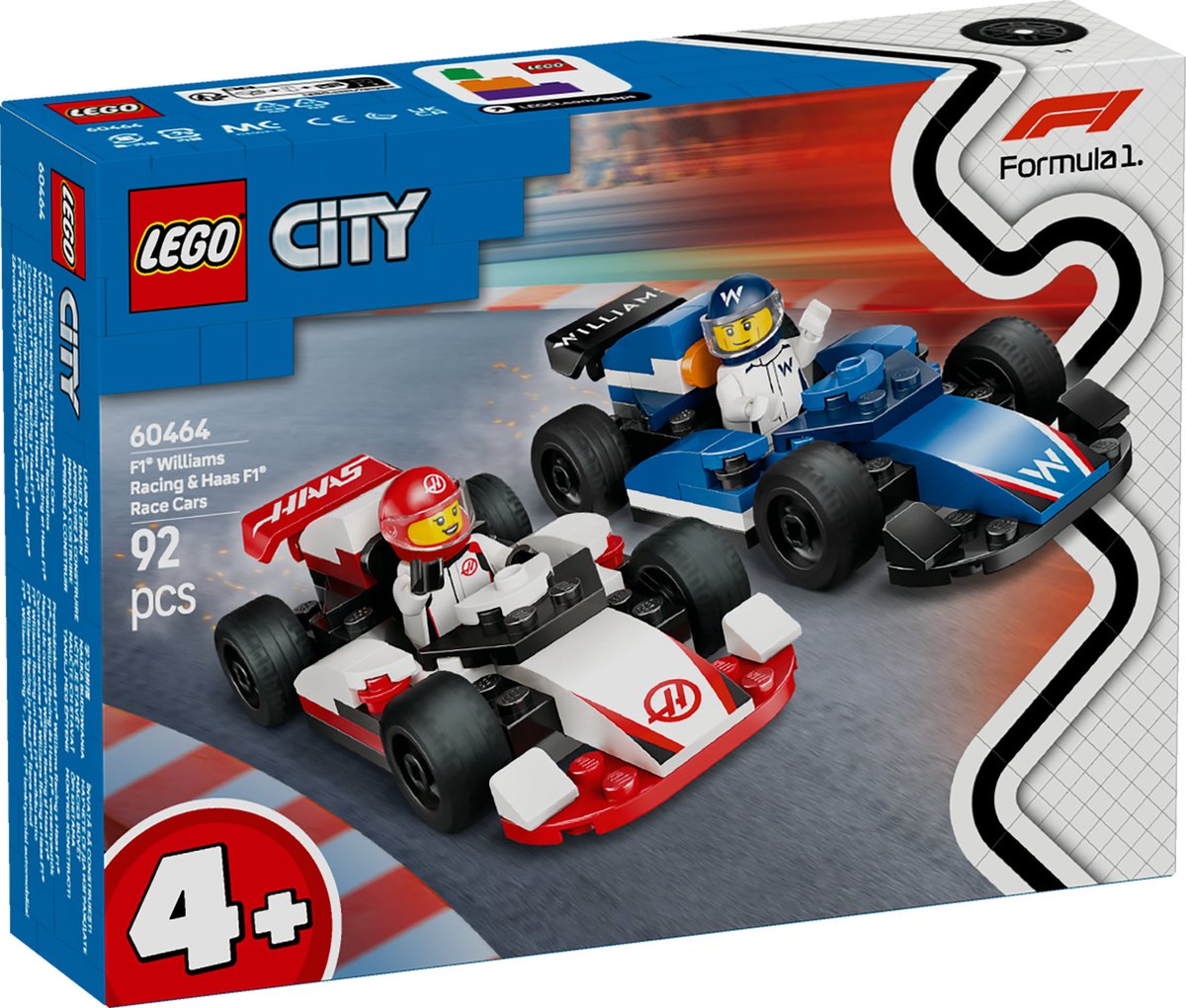 LEGO City F1 Williams & Haas Racewagens - 60464