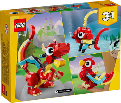 LEGO Creator 3-in-1 Rode Draak - 31145