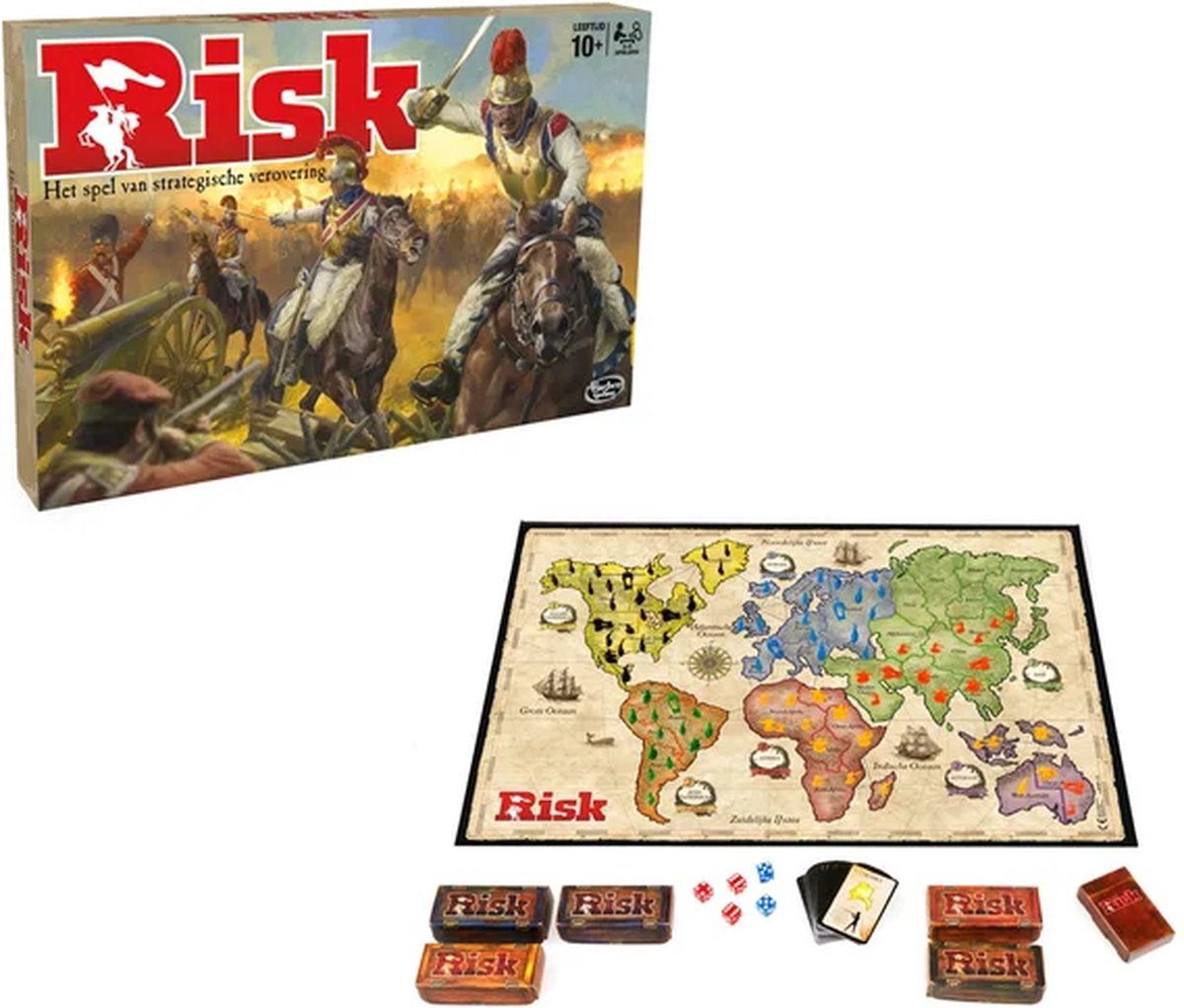 Hasbro Gaming Risk - Strategisch Bordspel Avontuur