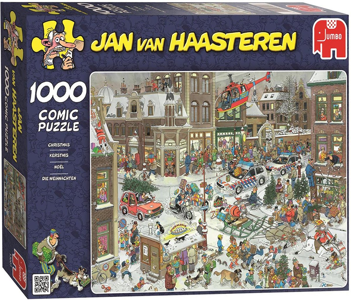 Jan van Haasteren Puzzel 1000 Stukjes - Kerstmis in Chaos