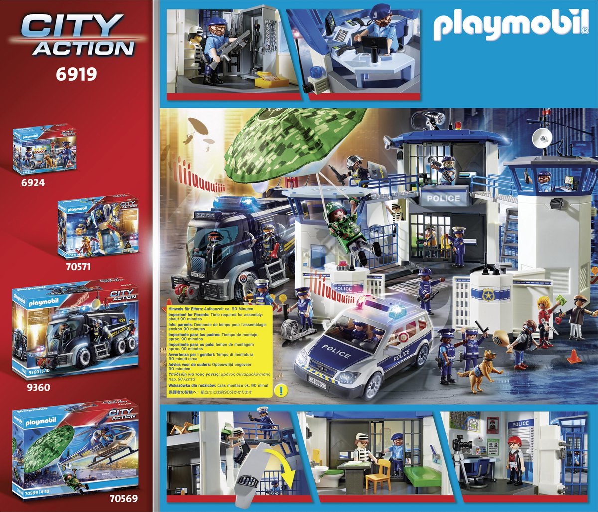 PLAYMOBIL City Action Politieauto met Sirene en Licht - 6920