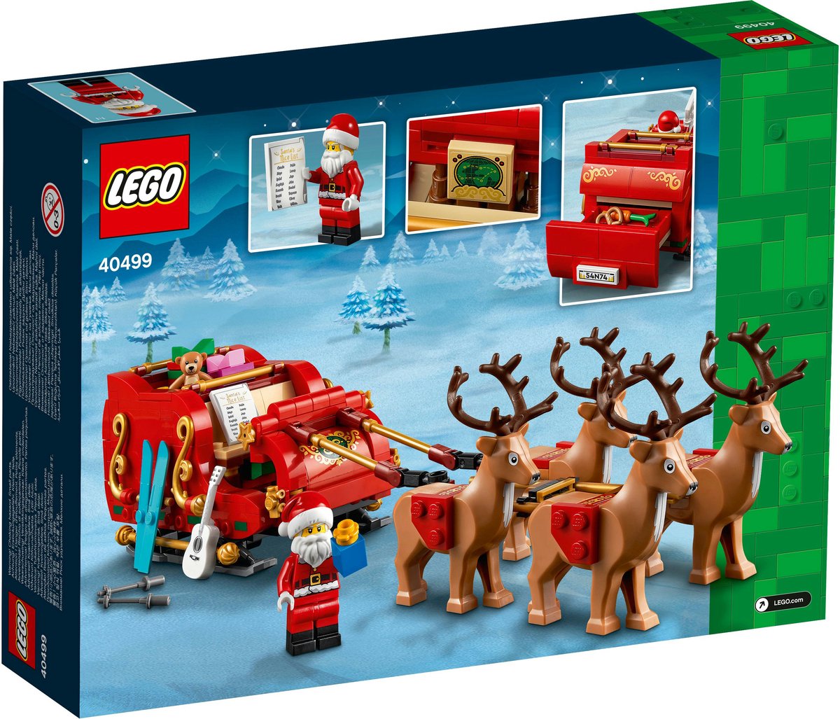 LEGO Magische Kerstslee met Rendieren - 40499